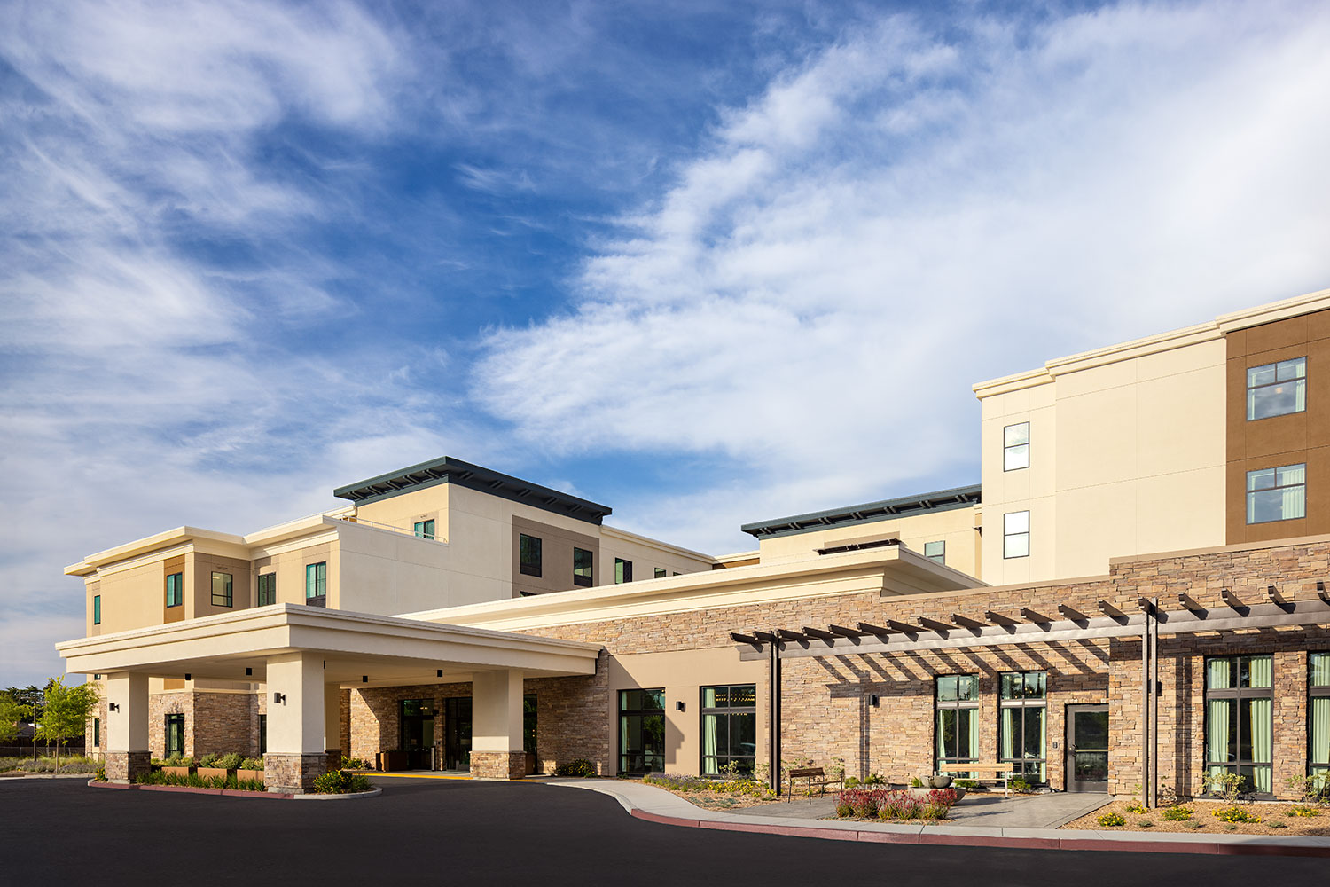Building exterior at Belmont Village Los Gatos, via Google Maps