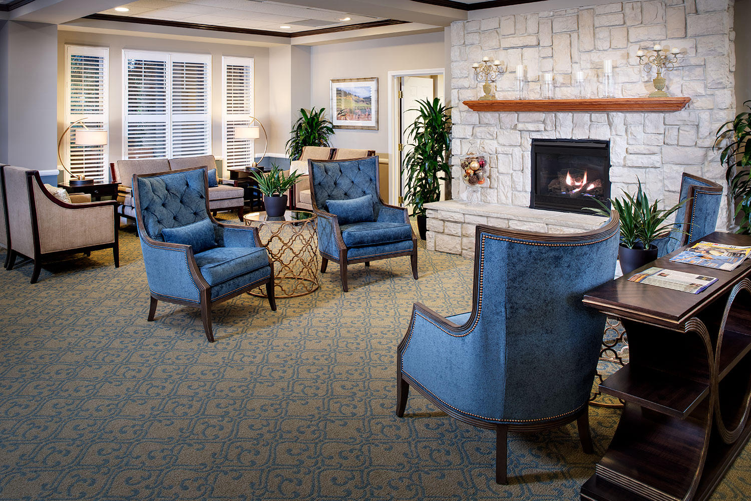 Lounge at Belmont Village Sunnyvale, via Google Maps